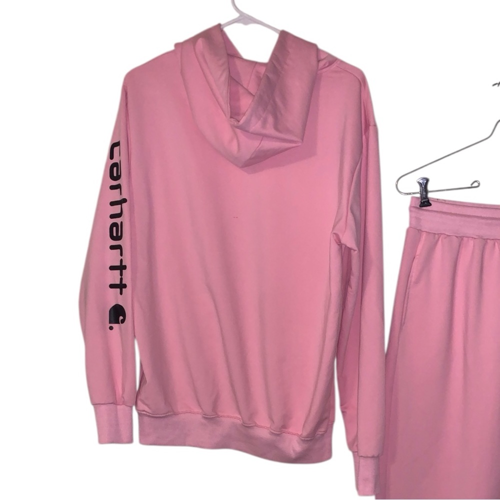 Carhartt Pink Hoodie & Jogger Sweatpants Set - Picture 5 of 10